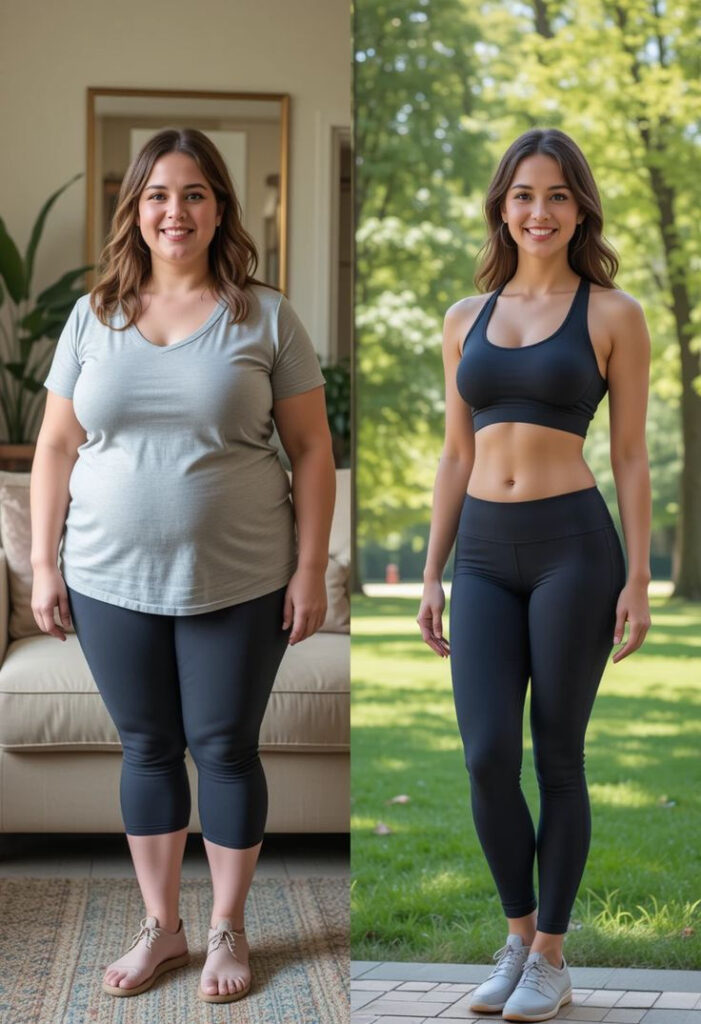 Before After Weight Loss Transformation (Female)
